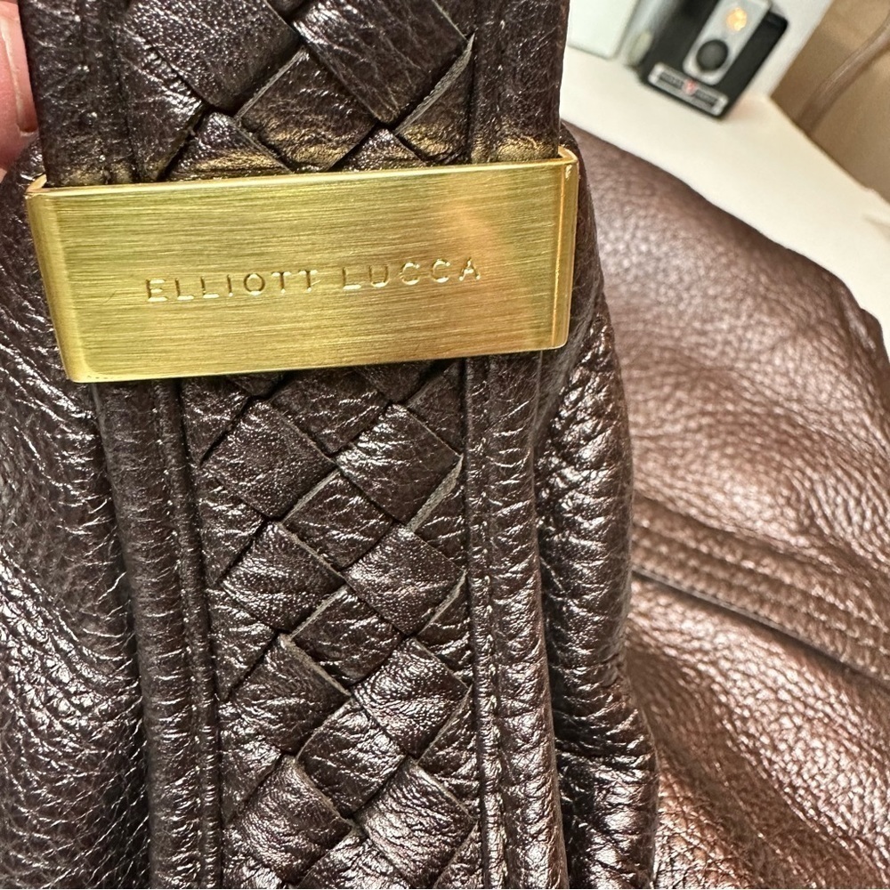 Vintage Y2K Elliott LuccaLeather Hobo Bag SoftPebbled Leather Everyday Shoulder - Picture 4 of 13